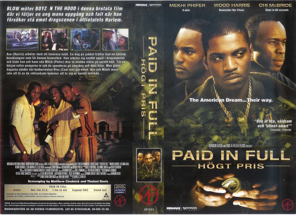 PAID IN FULL (vhs-omslag)